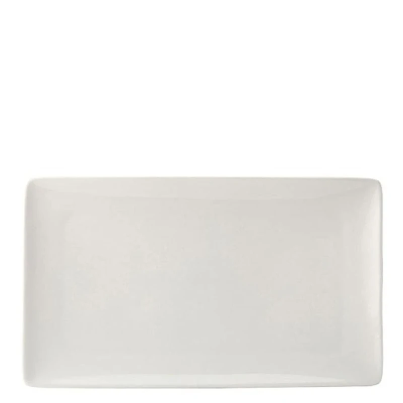 Utopia Pure White, E10003-000000-B01006, Rectangular Plate 13.75 x 8.25" (35 x 21cm) (Box of 6)