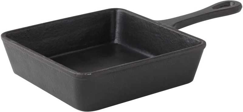 Utopia Cast Iron & Boards, MH6101-000000-B01006, Square Skillet 5.5" (14cm) 14.5oz (41cl) (Box of 6)