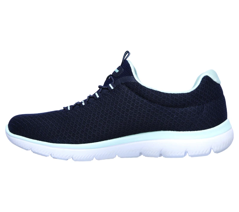 Skechers Womens Summits Top Player Sneaker - Navy Mesh Aqua