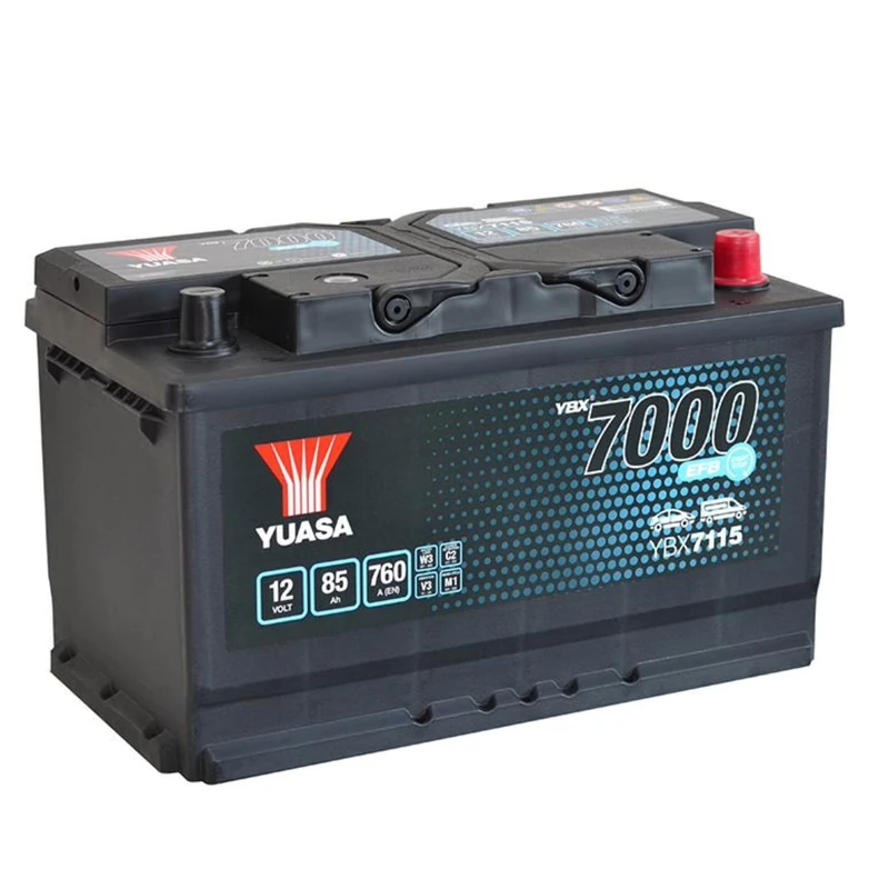 Yuasa YBX7115 12V 85Ah 760CCA EFB High Performance Start Stop Car Battery