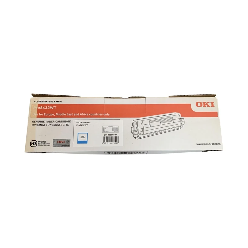 OKI Laser Toner 46606507 10000PAGES Cyan Laser Toner Cartridge – Toner & Laser Cartridge (Laser Toner, 10000 Page Yield, Cyan, One Piece (S))