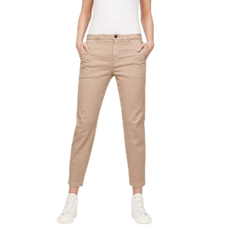 G-Star Women's Bronson Mid Skinny Chino, Brown (dk grasshopper D06796-9648-7167), 27W / 34L