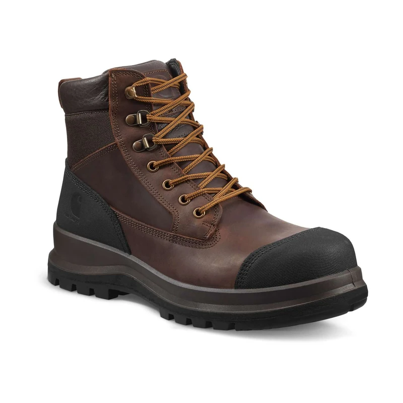 Carhartt Men's Detroit Rugged Flex® S3 6 Inch Safety Boot, Dark Brown, 39