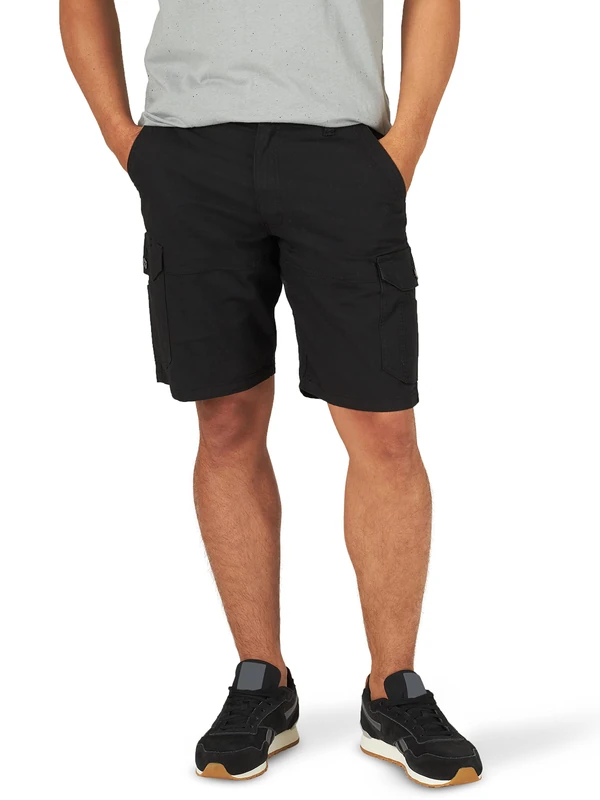 Lee Men's Extreme Motion Swope Cargo Short, Black, 38