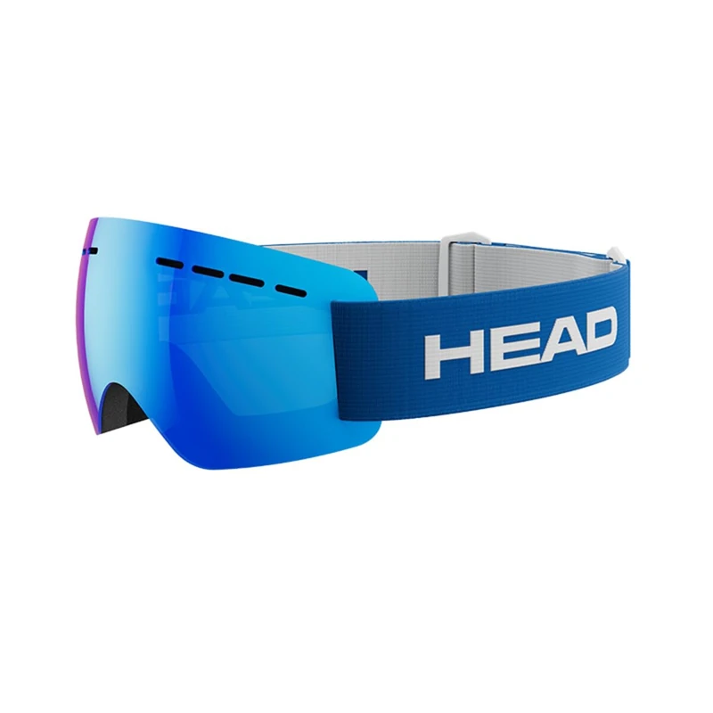HEAD SOLAR FMR Unisex Adult Ski and Snowboard Goggles - Blue