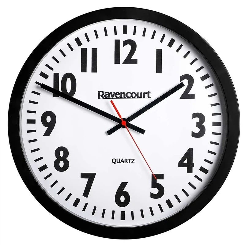 NRS Healthcare Easy To See Quartz Wall Clock, Large, 35 cm