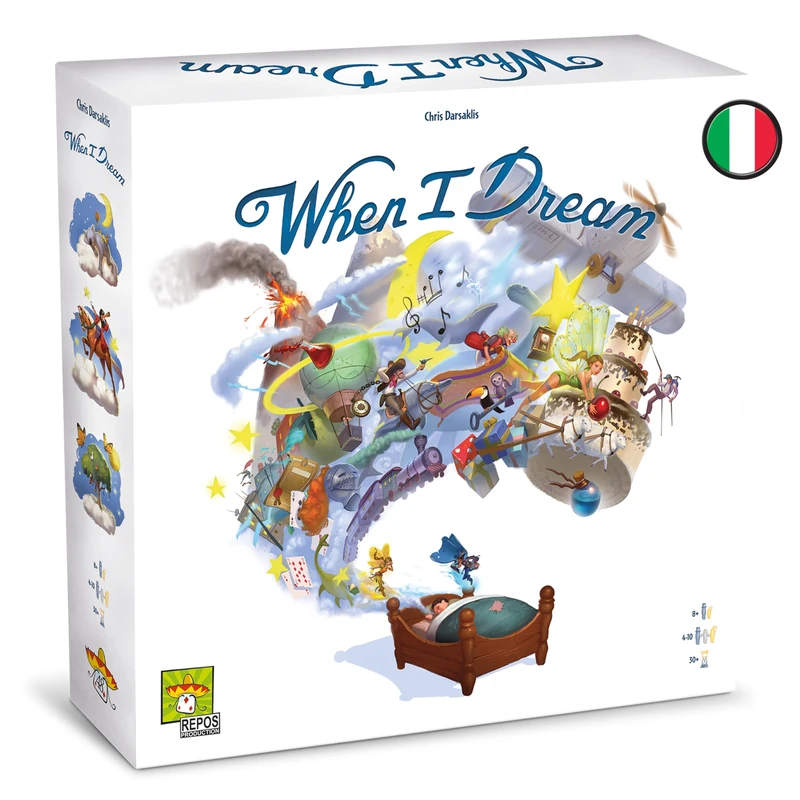Asmodee - When I Dream, Board Game, 4-10 Players, 8+ Years, Italian Edition