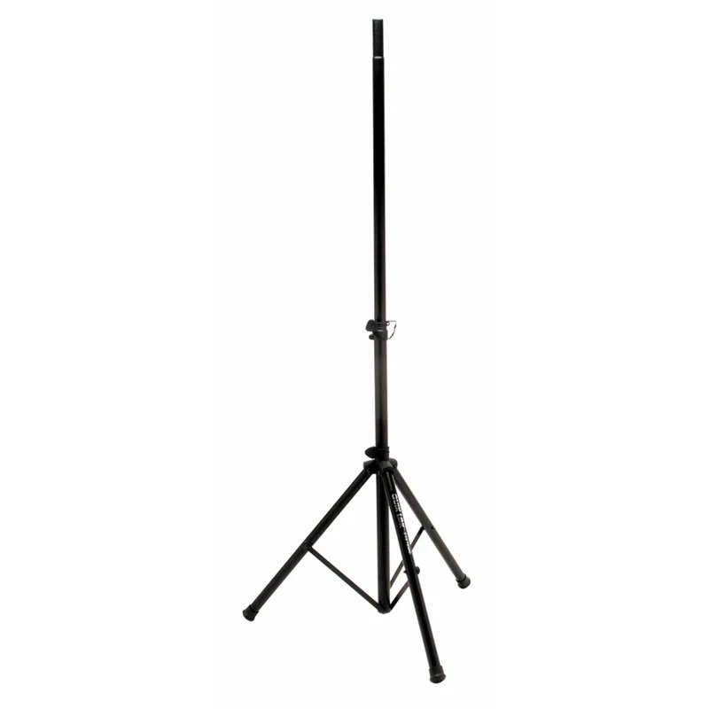 QUIK LOK S/173 BK Pair of Aluminium Speaker Stands, Adjustable Height 109-205 cm, Maximum Load 45 kg, Black Anodized Finish