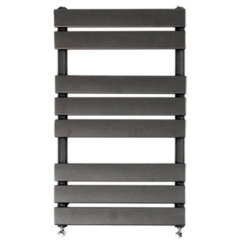 NRG Contemporary Flat Panel Bathroom Heated Towel Rail Radiator Rad Warmer - 800 x 600 Anthracite