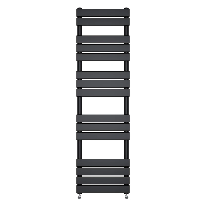 NRG Flat Panel Heated Towel Rail Radiator Rad Warmer, 1600x450 Black