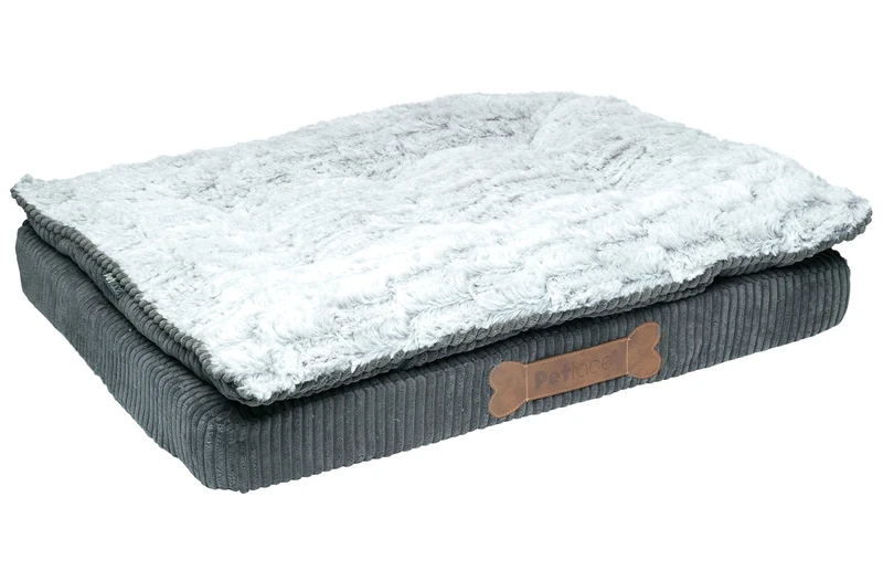 Petface Ultimate Luxury Memory Foam Dog Bed - Large Grey