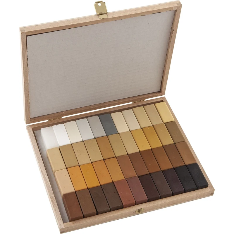 BAO Soft Wax Putty Bar Set Austria 2-44 Pieces in Wooden Case - Image 1
