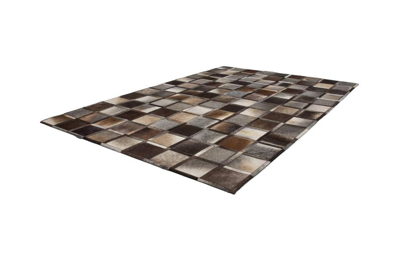 NAZAR Rug Black 160 x 230 cm-hauteur Wire 8 mm-densité 2350gr/M²/100% Leather Handmade, Cotton, Grey, 230 x 160 cm