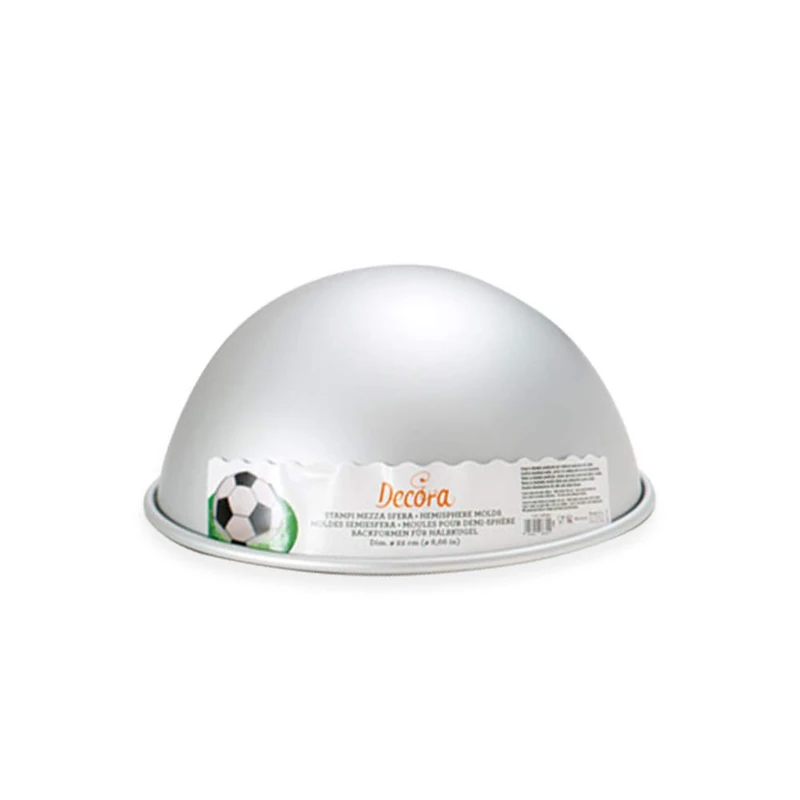 DECORA 0062955 Anodized Aluminum Hemisphere Cake PAN Ø 20 X H 11 cm