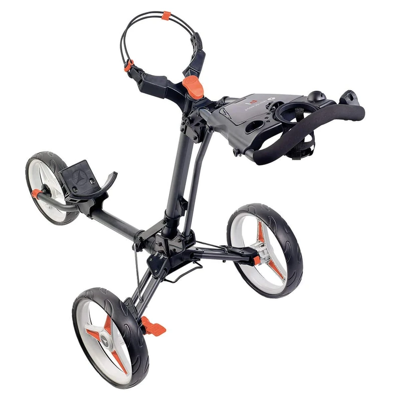 Motocaddy P1 Push Golf Trolley (Graphite With Red Trim)