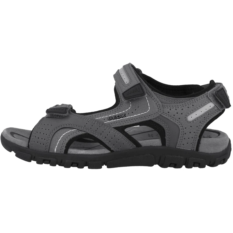 Geox Mens Uomo Strada Sandals, Stone Lt Grey, 10.5 UK