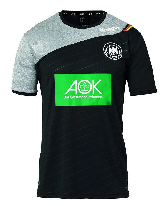 Kempa Kemri Men DHB Away Shirt 17/18 Men's DHB Away Shirt - Black, XXX-Large - Image 1