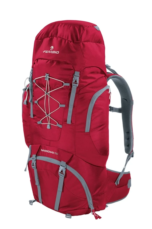 Ferrino Narrows Unisex Hiking Backpack, Red, 50 Litres