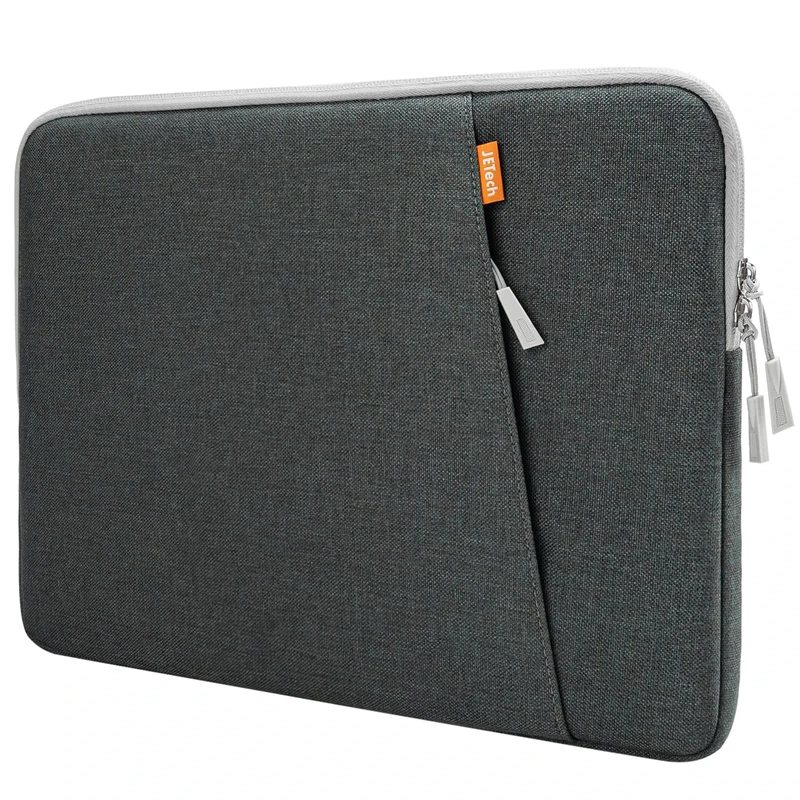 JETech Laptop Sleeve for 13-14Inch MacBook Air/Pro (M5/M4/M3/M2/M1) 2020-2025, 13-13.6 Inch Notebook, Waterproof Shock Resistant Bag Case with Accessory Pocket (Dark Grey)