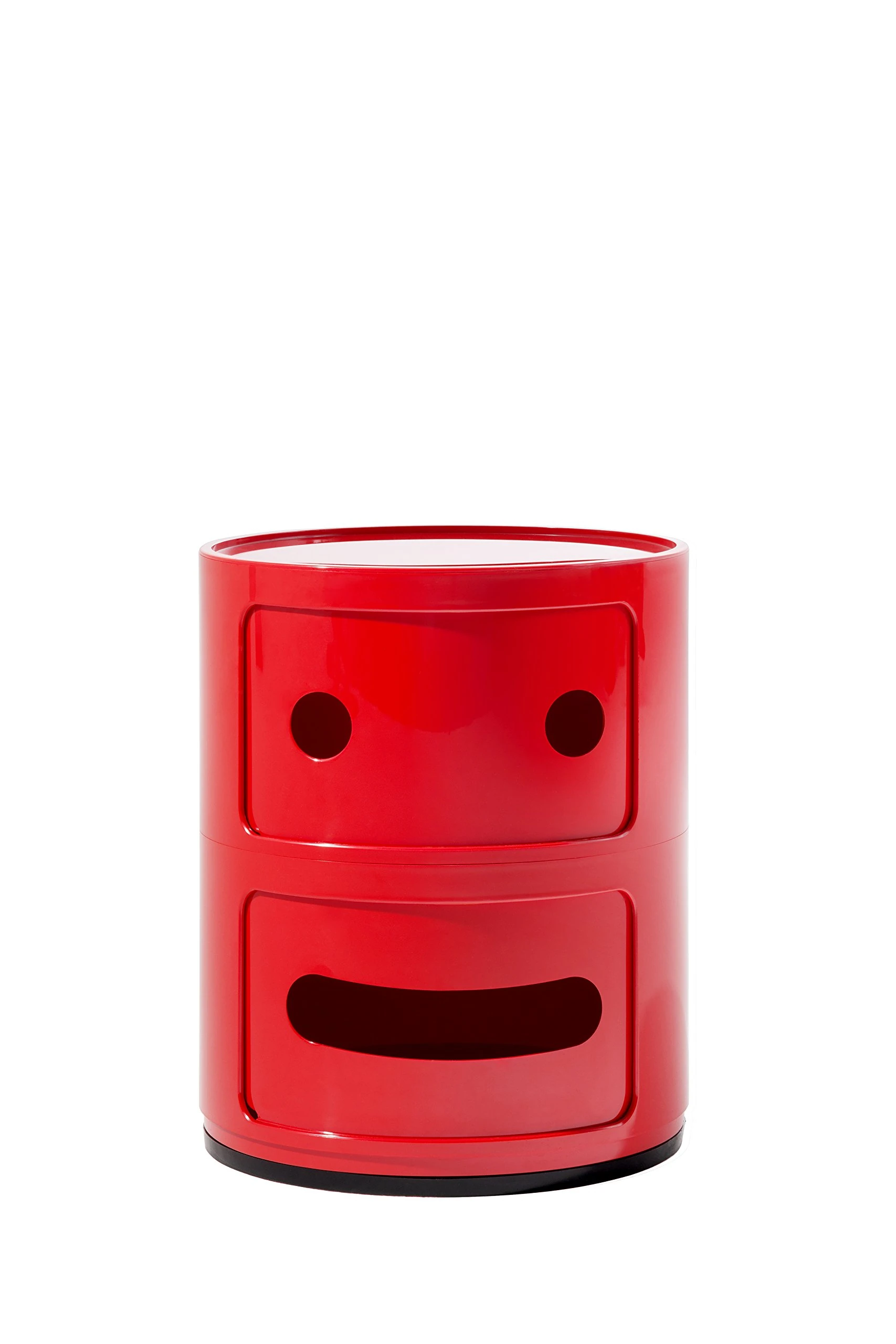 Kartell COMPONIBILI Round Smile Unit, Plastic, Red, 40 x 40 x 32 cm