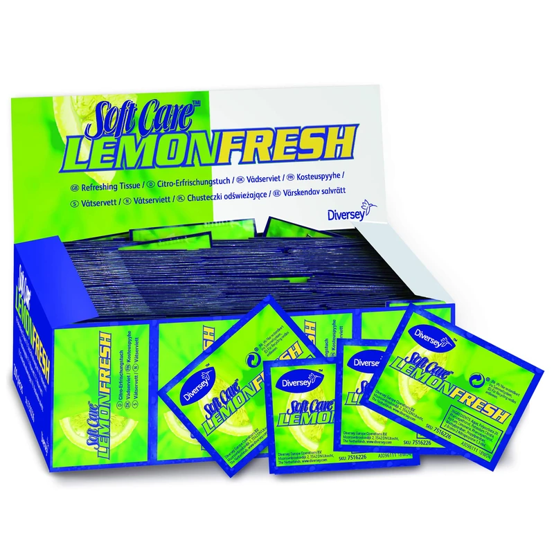 Diversey Soft Care Lemon Fresh Hand Hygiene Wipes