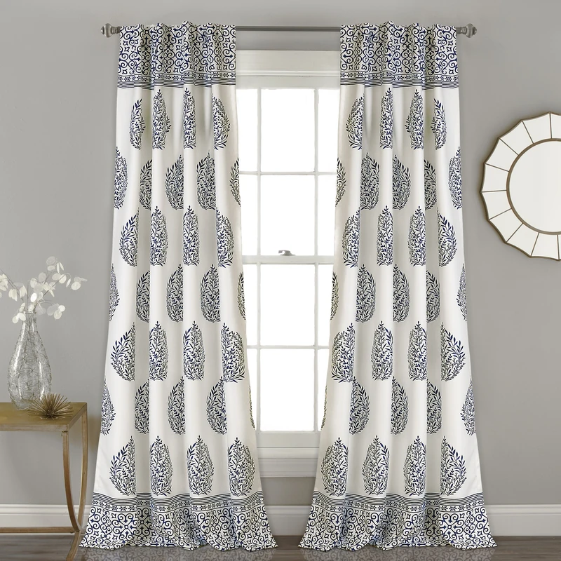 Lush Decor Room Darkening Window Curtain Panel Pair, Navy, 52" W x 84" L (Pack of 1)