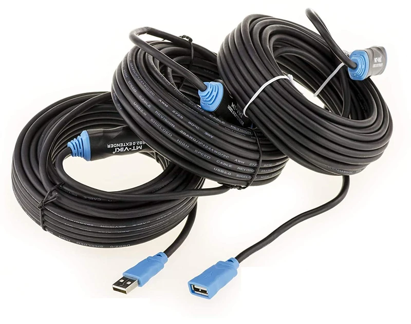 KALEA-INFORMATIQUE USB 2.0 Active extension cable amplification, length 30M. USB 2.0 extension cable with repeater module