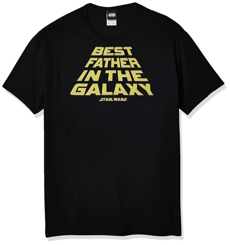Star Wars Men's Officially Licensed Tees for Dad Shirt, Black, S