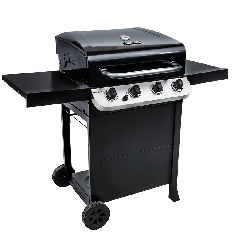 Char-Broil Gas BBQ Convective 410 B - 4-burner Barbecue with Cast Iron Grates, Stainless Steel Burners - Ideal for Outdoor Cooking, Garden, Balcony and Patio