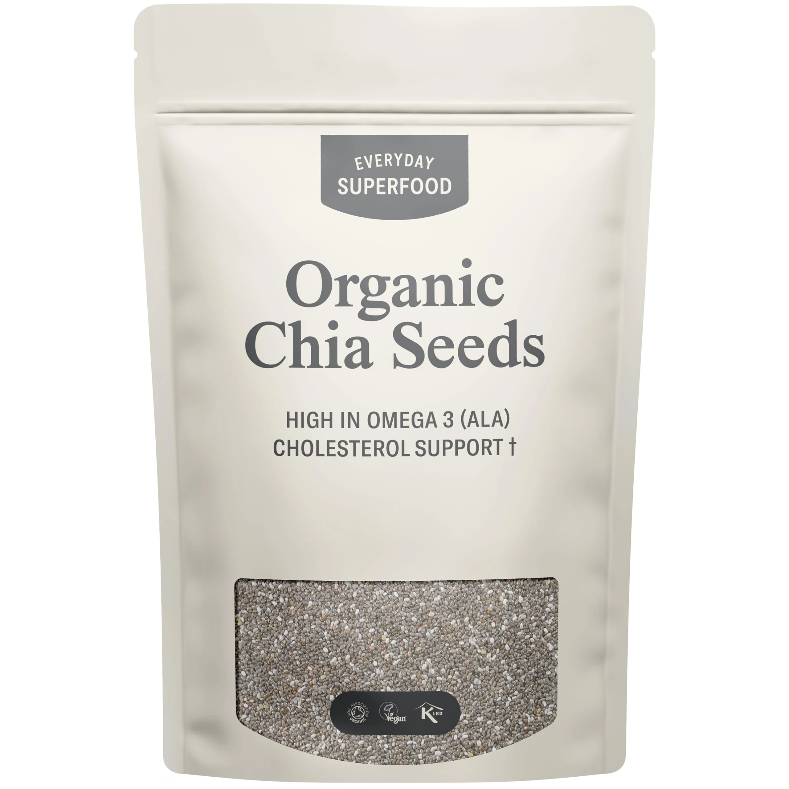 Everyday Superfood Organic Chia Seeds 190 Grams | Lab-Tested for Pesticides & Heavy Metal | Great for Weight Loss Drink