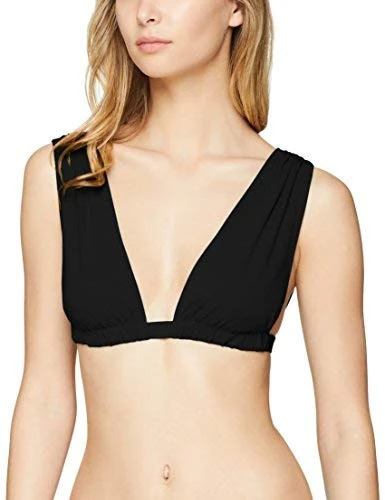 Maison Lejaby Women's Drape Bikini Top, Black (Black), 2 Years