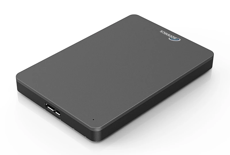 Sonnics 500GB Dark Grey External Hard Drive USB 3.0 for PC, Mac, PS4, Xbox