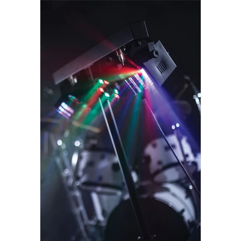 QTX | Derby FX LED Party Bar | All In One Disco Stage Band DJ Lighting System