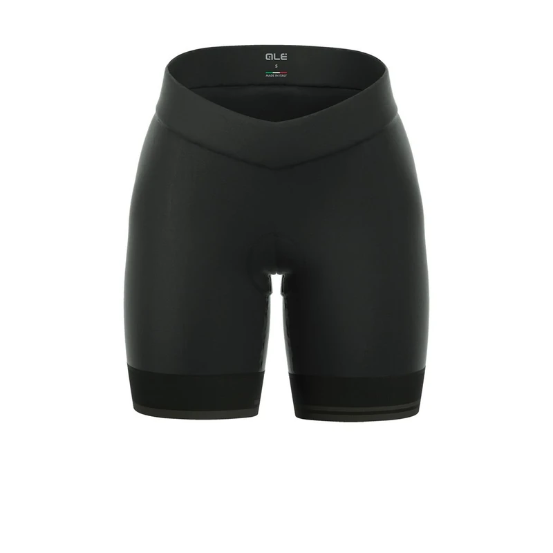 Alé Cycling Women's Pragma Classico RL Cycling Shorts, Black/Charcoal Grey, XS