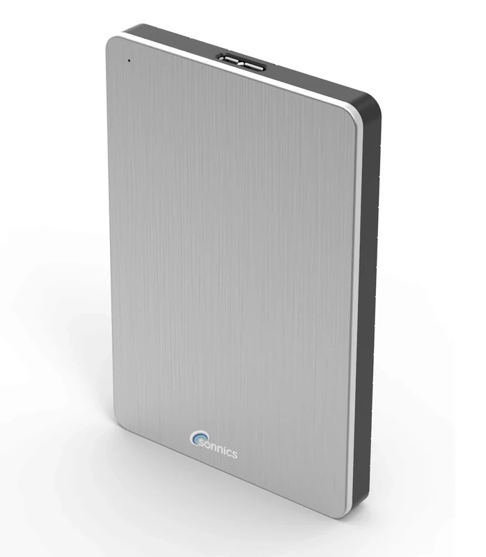 Sonnics 500GB Silver External Portable Hard drive USB 3.0 super fast transfer speed for use with Windows PC, Apple Mac, Smart tv, XBOX ONE & PS4
