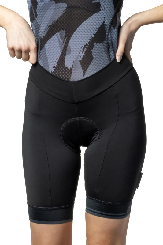 Alé Cycling Women's Pragma Classico LL Cycling Shorts, Black/Charcoal Grey, L