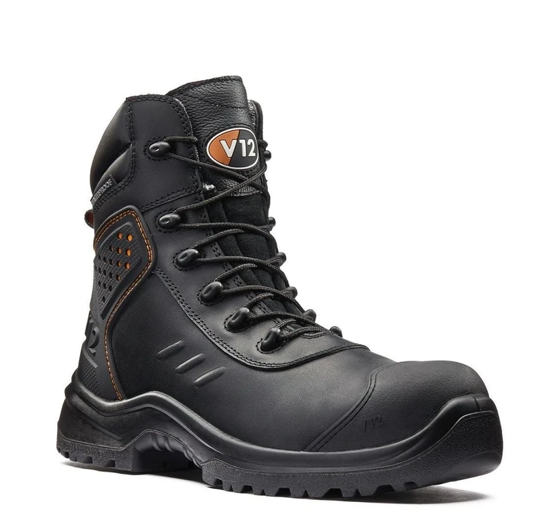 V12 Defender, S3 Waterproof Scuff Cap Hiker, Size 13, Black