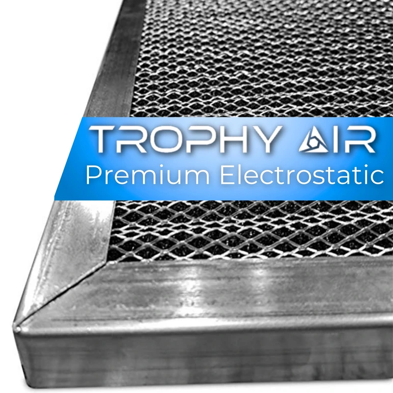 Trophy Air Washable Electrostatic HVAC Furnace Air Filter, Lasts a Lifetime, 6 Stage Permanent Air Filter, Healthier Home or Office, Made in The USA - Increases Airflow (20x30x1)