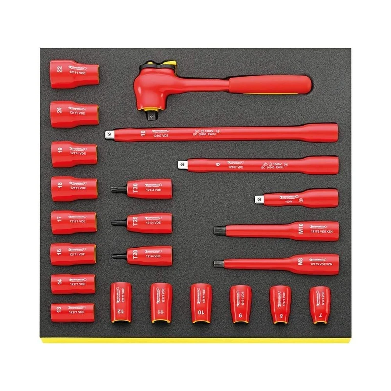 Stahlwille 96830041 96830041-Juego Herramientas, Sistema Tool Control Strip TCS Series 45/17/6 VDE