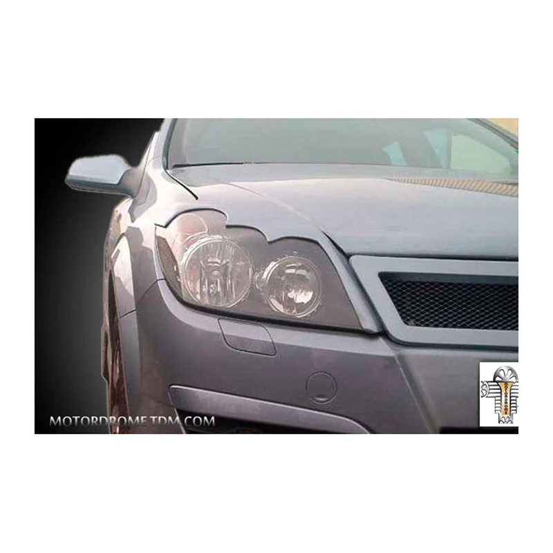 Motordrome Head Light Spoilers compatible with Opel Astra H 5-doors 2004-2009 (ABS)