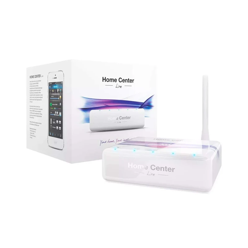 FIBARO Home Center Lite/Z-Wave, Wireless Smart Home Controller, up to 230 devices, FGHCL,white