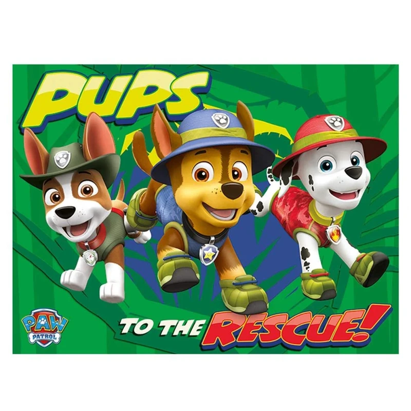 Pyramid International Paw Patrol Canvas Print, Multi-Colour, 60 x 80 x 1.3 cm