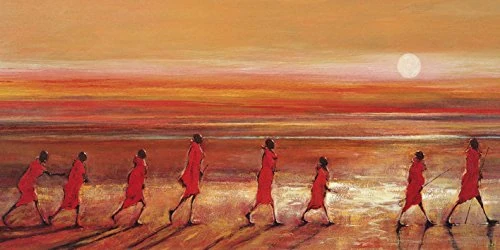 The Art Group Jonathan Sanders Canvas Print, Multi-Colour, 50 x 100 x 1.3 cm