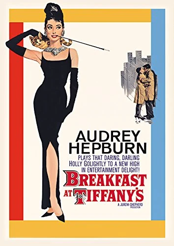 Pyramid International Audrey Hepburn (Breakfast at Tiffany's One-Sheet) -Canvas Print 85 x 120cm, Wood, Multi-Colour, 85 x 120 x 1.3 cm