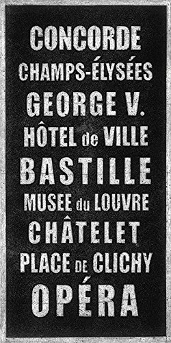 The Art Group "Barry Goodman Paris Destination Canvas Print, Multi-Colour, 50 x 100 x 1.3 cm