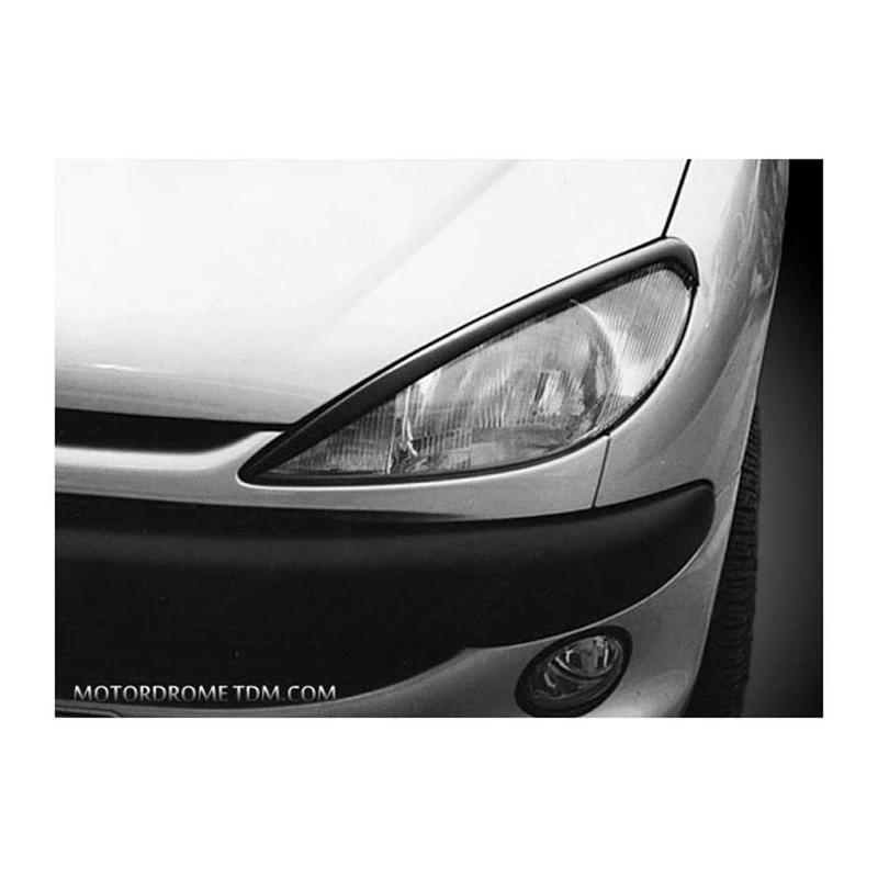 Motordrome Head Light Spoilers compatible with Peugeot 206 (ABS)