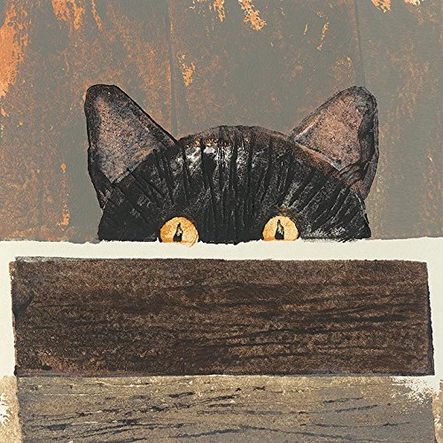 The Art Group Julia Burns (Peep) -Canvas Print 30 x 30cm, Wood, Multicolour, 30 x 30 x 1.3 cm