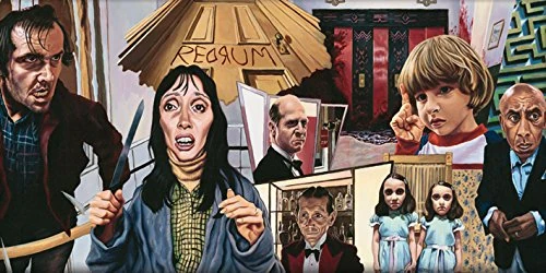 Pyramid International "Redrum The Art of Justin Reed Canvas Print, Multi-Colour, 50 x 100 x 1.3 cm