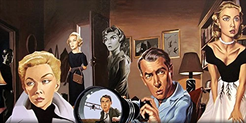 Pyramid International "Master of Mystery The Art of Justin Reed Canvas Print, Multi-Colour, 50 x 100 x 1.3 cm