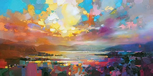 The Art Group "Scott Naismith Marina Canvas Print, Cotton, Multi-Colour, 1.80 x 50.00 x 100.00 cm